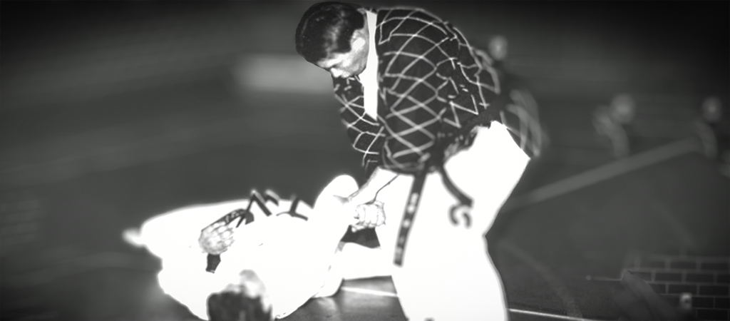 Grand Master Cha Sok Park demonstrating traditional Hapkido joint lock techniques with Master Wahid Halimee.